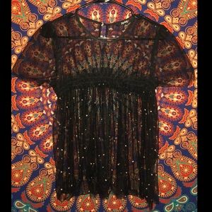 Mesh, short sleeve top